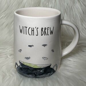 Rae Dunn Halloween White "Witch's Brew" Ceramic Mug H5